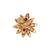 Gold plated traditional floral design comfort fit finger ring for women (fl270)