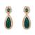Gold plated stylish design crystal diamond traditional floral necklace with earrings & maang tikka jewellery