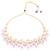 Gold plated traditional handcrafted stone choker necklace jewellery set with earrings for women (purple)