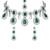 Silver plated traditional kundan & stone choker necklace jewellery with earrings & maang tikka