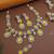 Silver traditional kundan & stone choker necklace jewellery with earrings & maang tikka