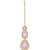 Traditional kundan & stone choker necklace jewellery with earrings & maang tikka set for women/girls (light purple)