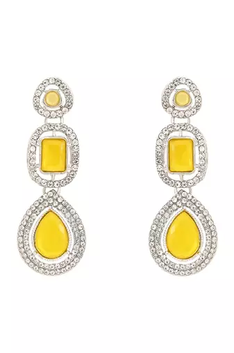 Silver traditional kundan & stone choker necklace jewellery with earrings & maang tikka