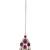 Traditional teardrop design & stone necklace jewellery with earrings & maang tikka set for women (ij414) (wine)