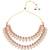 Gold plated stylish design crystal diamond necklace with earrings & maang tikka jewellery set for women (ij415wi)