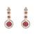 Gold plated stylish design crystal diamond necklace with earrings & maang tikka jewellery set for women (ij415wi)
