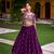 Purple Embroidered Silk Lehenga Choli with Dupatta & Blouse – Heavy Zari Work Traditional Wedding Wear