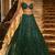 Rainbow Sequins & Dori Work Net Flared Lehenga with Net Dupatta and Unstitched Net Blouse