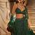 Rainbow Sequins & Dori Work Net Flared Lehenga with Net Dupatta and Unstitched Net Blouse