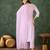 Women Gorgeous Cotton Blend Fabric Thread Work Straight Kurta, Pant and Dupatta Set