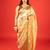 Gold embroidered tissue saree