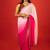 Pink embroidered georgette saree