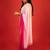 Pink embroidered georgette saree