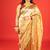 Gold embroidered tissue saree