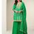 Green silk semi stitched wedding suits