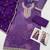 Purple silk semi stitched wedding suits