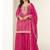 Pink silk semi stitched wedding suits