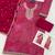 Pink silk semi stitched wedding suits