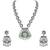 Navratri ethnic silver oxidised ghungroo long necklace jewellery with jhumka earrings set for women/girls (style2)