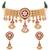 Gold plated traditional antique pearl necklace with earring jewellery set for women (mc223q)