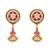 Gold plated traditional antique pearl necklace with earring jewellery set for women (mc223q)