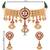 Gold plated traditional antique pearl necklace with earring jewellery set for women (mc223q)