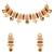 Gold plated traditional antique pearl necklace with earring jewellery set for women (mc224qg)