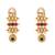 Gold plated traditional antique pearl necklace with earring jewellery set for women (mc224qg)