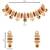 Gold plated traditional antique pearl necklace with earring jewellery set for women (mc224qg)