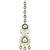 Gold plated latest fashion stylish multi layered choker necklace jewellery set for women (green)