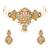 Gold plated traditional kundan pearl multi layered choker necklace jewellery set for women (ml443w)