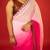 Pink embroidered georgette saree