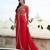 Red Georgette Resham Embroidered anarkali Suit