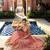 Peach georgette embroidered anarkali Suit