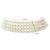 18k gold plated green pearl beaded stylish moti choker necklace for women & girls 