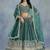 Green Embroidered Sequins Work Art Silk Lehenga Choli