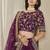 Maroon Embroidered Sequins Work Art Silk Lehenga Choli