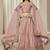 Pink Embroidered Sequins Work Art Silk Lehenga Choli