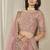 Pink Embroidered Sequins Work Art Silk Lehenga Choli