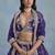 Purple Embroidered Zari Work Art Silk Lehenga Choli