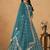 Teal-Blue Embroidered Gota Patti Art Silk Lehenga Choli