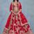 Red Embroidered Zari Work Art Silk Lehenga Choli