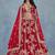 Red Embroidered Zari Work Art Silk Lehenga Choli