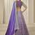 Purple Embroidered Sequins Work Chinon Silk Lehenga Choli