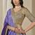 Purple Embroidered Sequins Work Chinon Silk Lehenga Choli