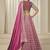 Pink Embroidered Sequins Work Chinon Silk Lehenga Choli
