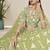 Pista Embroidered Sequins Work Organza Lehenga Choli