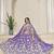Purple Embroidered Sequins Work Organza Lehenga Choli