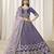 Purple Embroidered Sequins Work Art Silk Lehenga Choli