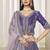 Purple Embroidered Sequins Work Art Silk Lehenga Choli